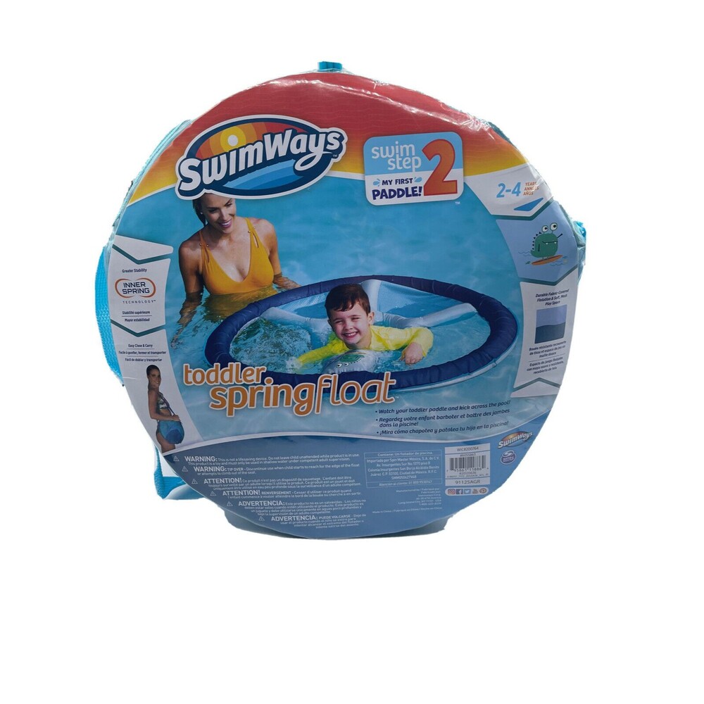 SwimWays Step-2 Toddler Spring Float - BLUE,  Ages 2-4 NEW